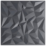 ZNTS Wall Panels 48 pcs Grey 50x50 cm XPS 12 m² Amethyst 4100053