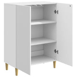 Sideboard High Gloss White 66 x 34.5 x 90 cm Engineered Wood 894589
