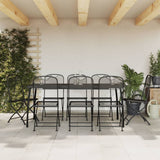 Garden Dining Set Anthracite Metal Medium Foldable 3211815