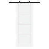 Sliding Door ORKDAL White 78 x 211 cm Solid Pine Wood 3333445
