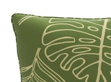 4-Piece Back Cushions PUTTEN 4 pcs 100% Polyester Leaf Design 945152