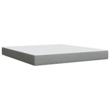 Box Spring Bed with Mattress Light Grey 180x200 cm Fabric 3285981