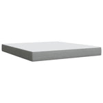 ZNTS Box Spring Bed with Mattress Light Grey 180x200 cm Fabric 3285974