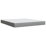 ZNTS Box Spring Bed with Mattress Light Grey 180x200 cm Fabric 3285974