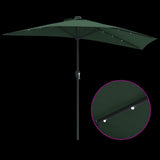 Garden Parasol Green 294 x 150 x 224 cm Polyester and Steel 42003268