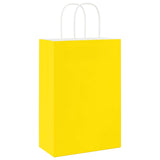 ZNTS Paper Bags 250 pcs with Handles Yellow 21x11x31 cm 4101784