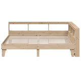 Bookcase Bed without Mattress 180x200cm Solid Wood Pine 3324529