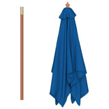 Garden Parasol Blue Fabric 150x200 cm Collapsible 313885