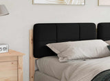 Upholstered Headboard Brown and Black 135 cm Solid Pine Wood 880130