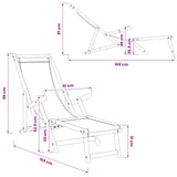 Folding Sun Lounger 2 pcs 3 Position Solid Eucalyptus Wood Red 3407818
