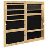 Mirror Jewellery Cabinet with LED Lights Wall Mounted 353240
