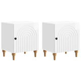 Bedside Cabinet 2 pcs High Gloss White 43 x 34.5 x 50 cm 894114