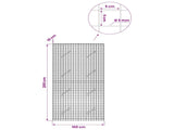 Gabion with 5 mm Wire and 5x5 cm Mesh 100x10x200 cm 3464012