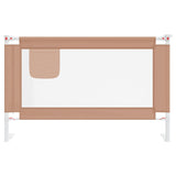 Toddler Safety Bed Rail Taupe 120x25 cm Fabric 10218