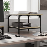 Printer Stand 2-Tier Sonoma Oak 50x40x38 cm Engineered Wood 842282