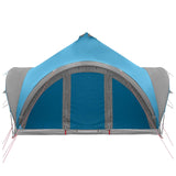 Tipi Tent with Roof Blue 6-Person Polyester and Steel 42028624