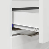 Sideboard High Gloss White 100 x 30 x 65.6 Engineered Wood 888791