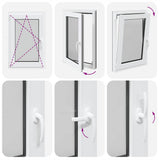 Basement Window "RISOR" 60x100 cm Tilt&Turn DIN Left Anthracite 4108436