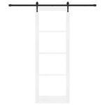 Sliding Door Manual ORKDAL White 83 x 232 cm Wood and metal 3332478
