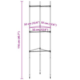 Tomato Cages 8 pcs 116 cm Steel and PP 3281491