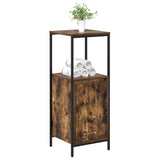 Bathroom Cabinet with Shelves Smoked Oak 36x35x95 cm 861914