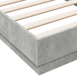 Bed Frame without Mattress Concrete Grey 90x190 cm Single 839633