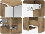 Bathroom Cabinet Set 5 pcs Artisan Oak Engineered Wood 3406534