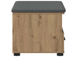 Hall Bench with Cushion with Drawer Artisan Oak 60 x 38 x 46 cm 891455