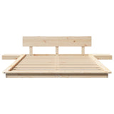 Bed Frame Brown 120 x 200 cm Wood 872401