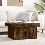 ZNTS Coffee Table Smoked Oak 80x55x40 cm Engineered Wood 840867