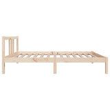 Bed Frame without Mattress Solid Wood 90x190 cm Single Single 814849