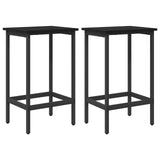 Bar Stool 2 pcs Black Oak 40 x 32 x 74 cm Engineered Wood 8006146