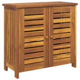 Garden Cabinet Natural 75 x 35 x 70cm Solid Acacia Wood 42001370
