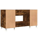 Desk Smoked Oak 140x50x75 cm Engineered Wood 829529