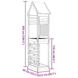 Play Tower Brown 52.5 x 85 x 265 cm Solid Impregnated Wood 3417189