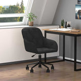 Office Chair Height Adjustable Black 56 x 61.5 x 72 cm Velvet 42025224