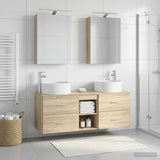Bathroom Furniture Set 5 pcs Sonoma Oak 3407073