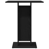 Bistro Table Black Oak 60x60x75 cm Engineered Wood 862494
