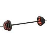 20kg Adjustable Barbell Weights Set for Home Gym, Strength Training T3398P349229