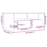 Coffee Table Concrete Grey 102x55x42 cm Engineered Wood 810921