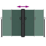 ZNTS Retractable Side Awning Dark Green 160x600 cm 4004635