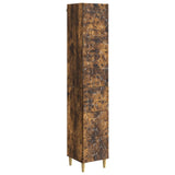 Cabinet Set 2 pcs Smoked Oak 33 x 34.5 x 90 cm Engineered Wood 3416732