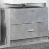 Sink Cabinet Concrete Grey 78x37x59 cm Engineered Wood 848118