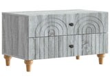 Bedside Cabinet Grey Sonoma 62 x 34.5 x 48 cm Engineered Wood 894091