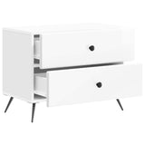 Bedside Cabinet High Gloss White 62 x 34.5 x 47.5 cm 895469
