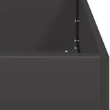 Planter Black 280x40x40 cm Cold-rolled Steel 860689