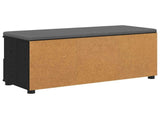Hall Bench with Cushion with Drawer Black Oak 100 x 38 x 46 cm 891465