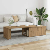 Coffee Table Artisan Oak 150x50x35 cm Engineered Wood 855981
