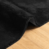 Rug HUARTE Short Pile Soft and Washable Black 80x250 cm 375111