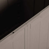Garden Storage Box 270L Brown PP Wood Look 151232